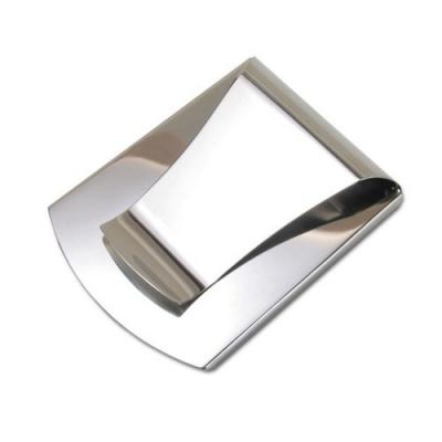 Polished stainless steel money clip